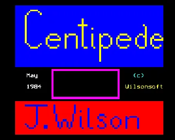 Centipede (1984)(Wilsonsoft)[CENTIPE] screen shot title